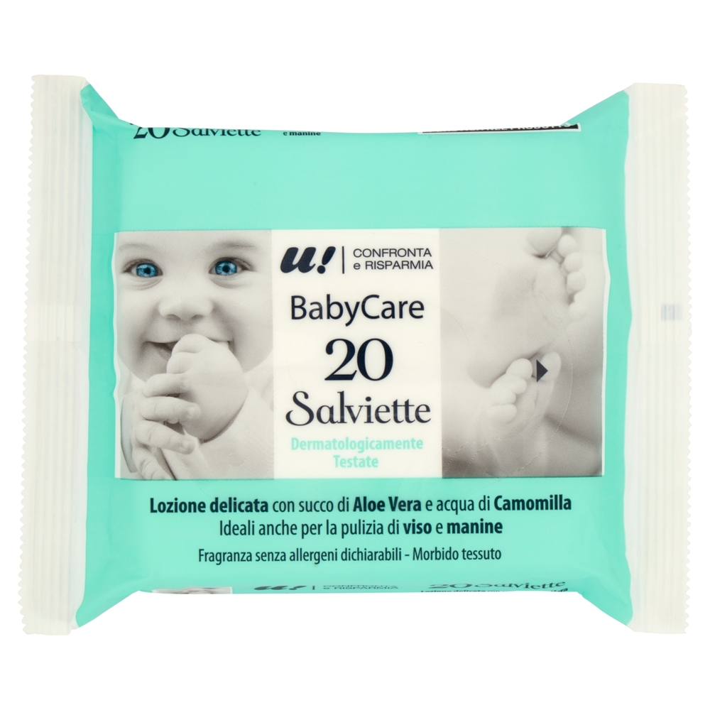 20 Salviette Baby Care U! Confronta e Risparmia